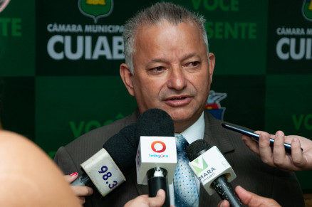 O presidente da Cmara, Misael Galvo