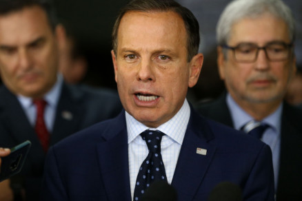 O ex-governador Joo Doria, que desistiu da candidatura