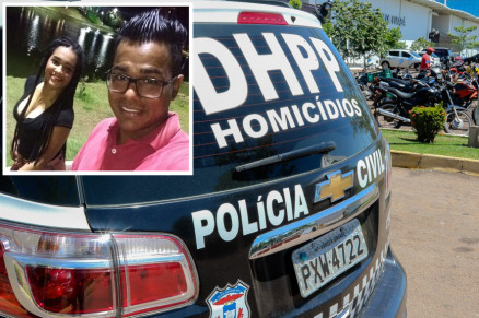 Aline Gomes (no detalhe) foi assassinada na ltima quinta-feira, em seu condomnio