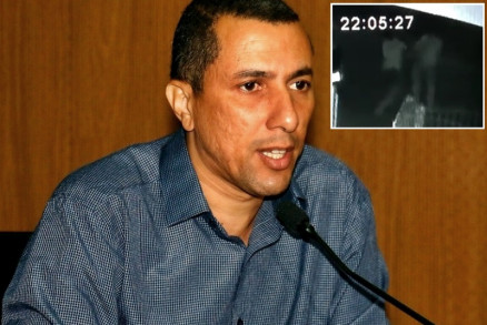 O prefeito de Araguainah Silvio Jos, que foi agredido (detalhe)