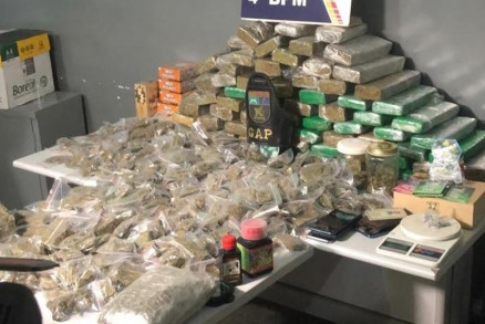 Droga foi apreendia e encaminhada para delegacia em Cuiab�