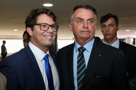 O secretrio nacional de cultura Mrio Frias e Jair Bolsonaro