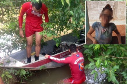 Corpo da adolescente (detalhe) foi encontrado pelos bombeiros