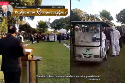 Amigos e familiares prestaram ltimas homenagens ao pastor Sebastio 