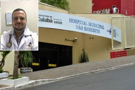 O m�dico Marcel Baracat (detalhe) estava internado no Hospital S�o Benedito
