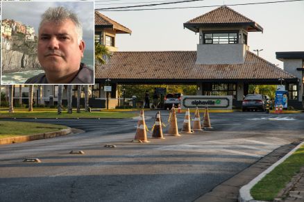 Marcelo Cestari (detalhe)  pai da adolescente que segurava a arma que disparou e matou Isabele Ramos