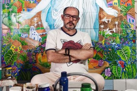 O artista plstico de Mato Grosso, Adir Sodr, que morreu de infarto, em 2020