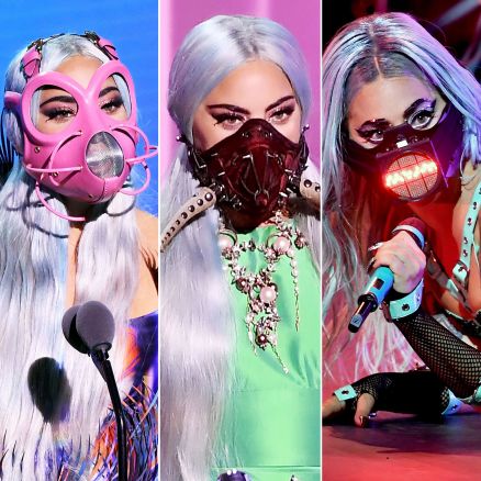 Lady Gaga usou mscara fashionistas no VMA 2020