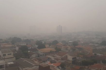 Vista panormica da regio do Bairro Jardim Cuiab, na manh desta segunda