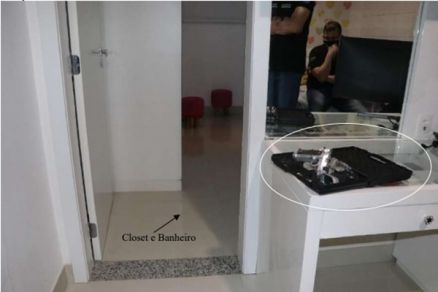 Laudo conclui que tiro foi dado de dentro do banheiro