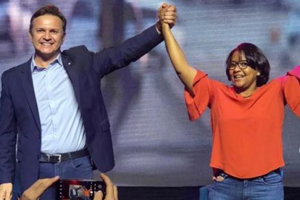 Gisela Simona e maestro Fabricio Carvalho