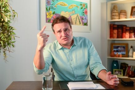 O candidato ao Senado Euclides Ribeiro: crtica a Pedro Taques