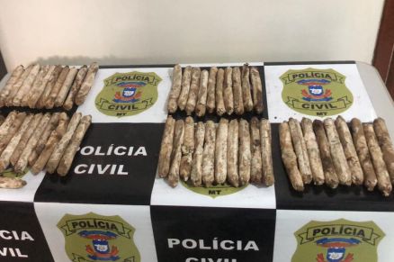 A Polcia Civil apreendeu os explosivos nesta quinta-feira (24)