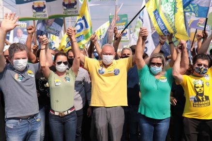 O candidato a prefeito de Cuiab, Roberto Frana, que conta com apoio do governador Mauro Mendes
