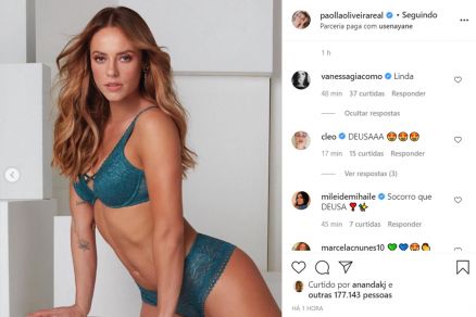 A atriz Paolla Oliveira