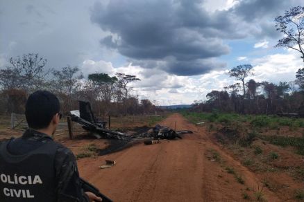 Polcia Civil atendeu a ocorrncia na tarde dessa segunda-feira