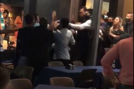 Grupo de seis homens agrediu seguran�as e gar�ons de bar