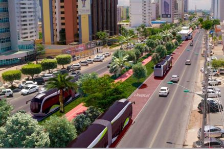 O Governo tenta implantar BRT em Cuiab e Vrzea Grande