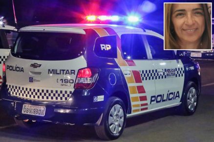 O corpo de Rosemeire Soares Perin (detalhe) foi encontrado por uma equipe da PM