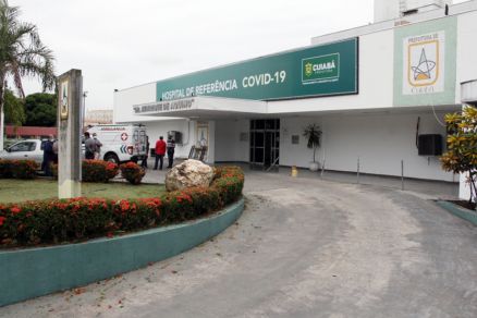Fachada do antigo Pronto-Socorro, onde foram instalados os leitos