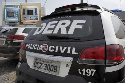 Equipamentos recuperados (detalhe) pelos policiais civis