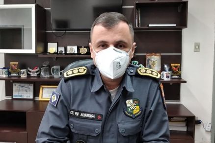 O comandante-geral da PM JDaniel Lipi Alvarenga