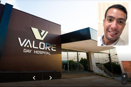 No detalhe, o mdico Alexandre Veloso, que realizou os procedimentos em Keitiane Eliza