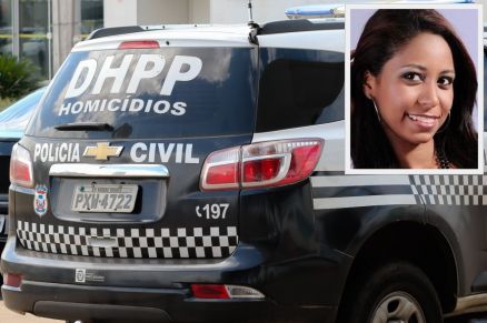 Adriele Muniz (detalhe) foi assassinada com um tiro nas costas, pelo policial militar Edivaldo Jnior Rodrigues Marques de Souza