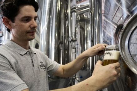 O scio e diretor geral da Cervejaria Louvada, Gregrio Ballarotti