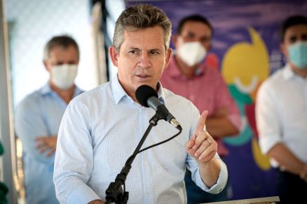 O governador Mauro Mendes, que comentou a opera��o envolvendo deputado