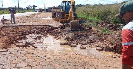 DNIT realiza reparos no acesso ao Posto Fiscal Josaf Jacob -