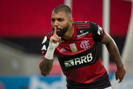 Gabigol marcou gol durante a partida 