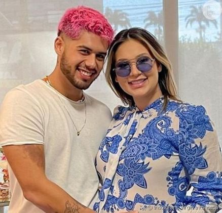 O cantor Z Felipe e sua esposa Virginia Fonseca