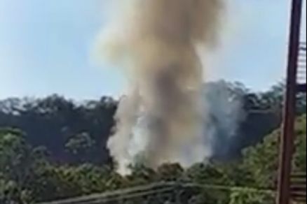 Avio caiu na Rodovia dos Peixes, perto o Rio Vermelho, em Rondonpolis