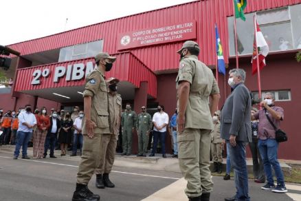 Primeira unidade do Corpo de Bombeiros em Santo Antnio de Leverger 