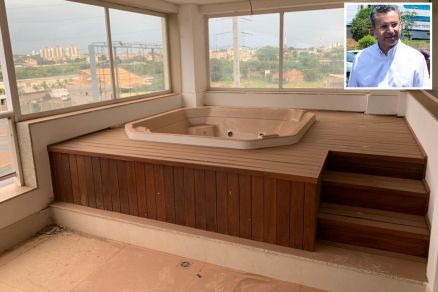 O delator e empresrio Allan Malouf (no detalhe), que entregou apartamento em ao penal