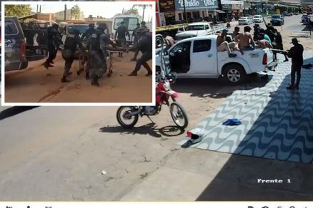 Policiais da Fora Ttica levaram o suspeito baleado para o hospital, mas ele no resistiu aos ferimentos