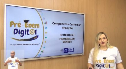 A ao faz parte do projeto Pr-Enem Digit@l MT, da secretaria de Estado de Educao (Seduc-MT) 