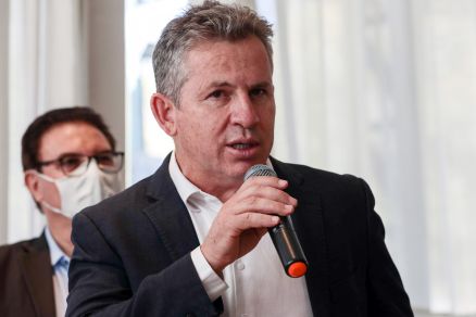 O governador Mauro Mendes, que deve sancionar projeto na prxima semana