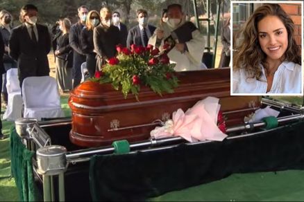 Nayara Vit (detalhe) foi sepultada nesta quinta-feira em Santiago