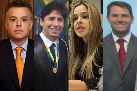 Os ju�zes Mirko Vincenzo, Ednei Ferreira, Amini Haddad e Pedro Flory: vaga ao CNJ