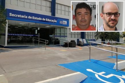 Wander Luiz dos Reis e F�bio Frigeri (detalhe), que foram punidos pelo Governo