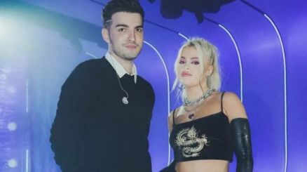 Os cantores Jo e Lusa Sonza