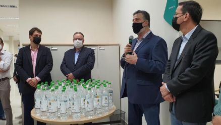 material foi produzido e doado por usinas regionais de etanol