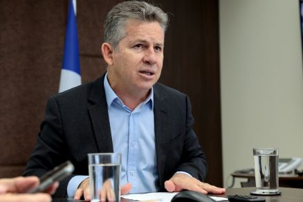 O governador Mauro Mendes