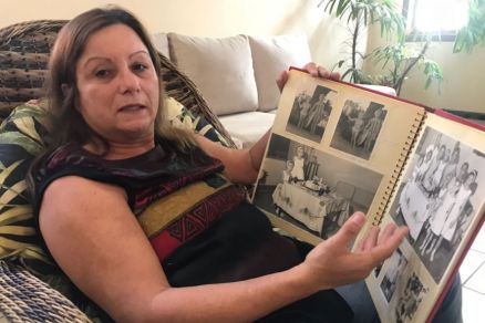 Telma Cenira Couto da Silva mostra e conta a histria da tia ilustre