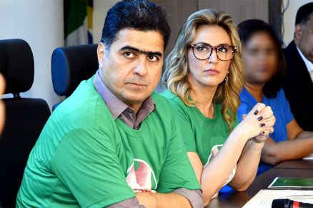 O prefeito afastado Emanuel Pinheiro e a primeira-dama Mrcia Pinheiro: alvos da polcia