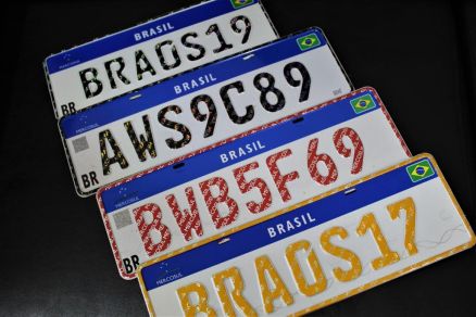 Modelos de placas Mercosu