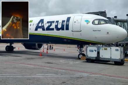 Nove pessoas ficaram feridas durante a evacuao do voo Azul Linhas Areas