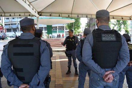 PMs estiveram na regio do Centro Histrico de Cuiab